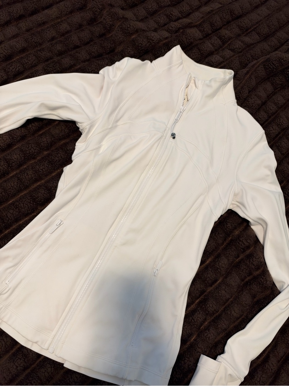 lululemon athletica White Full-Zip define Jacket - size 6